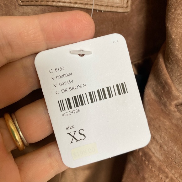 BLANKNYC/Free People Genuine Leather Moto/Biker Jacket Brown Size XS - Picture 11 of 16